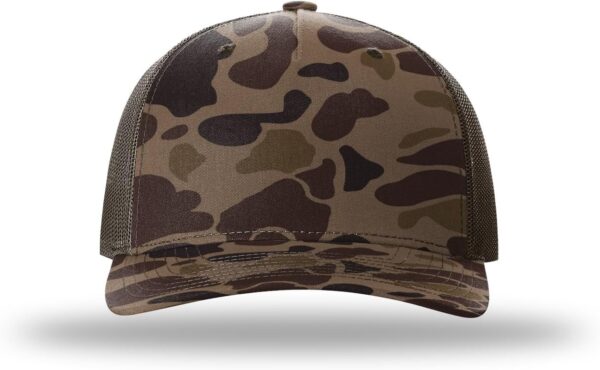Trucker Hat - 5 Panel Premium Adjustable Snapback Hat - Structured  Blank Caps - Image 2