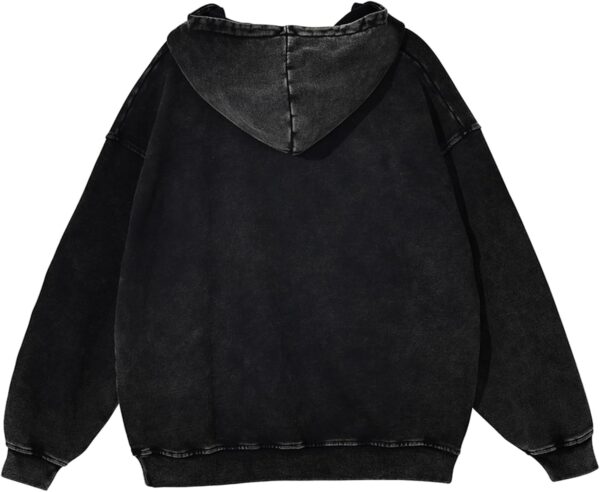 men Oversized Hoodies Vintage Hoodie Couples Pullover Acid Wash Hoodies for Men Streetwear Sweatshirts - Image 2